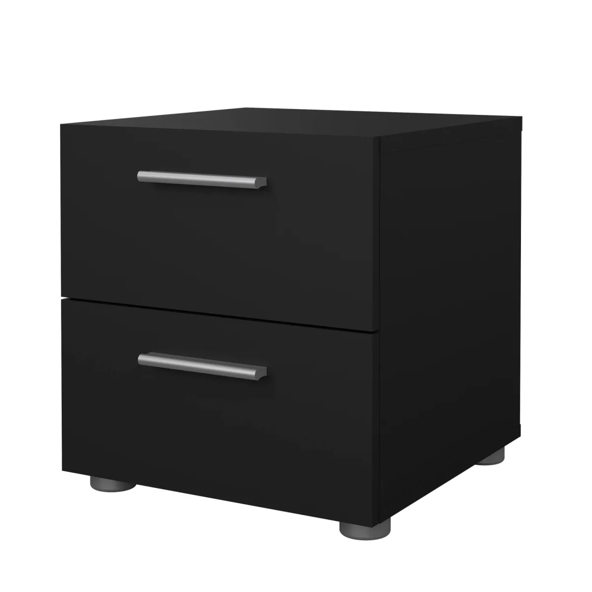 Comodini > Dmora Comodino 2 cassetti 40x40x42h cm - Apolla Nero