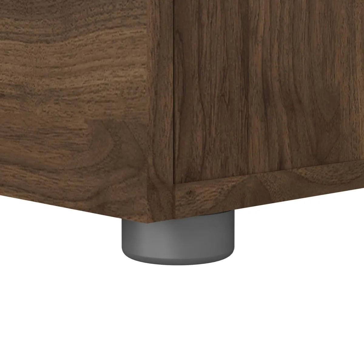 Comodini > Dmora Comodino 2 cassetti noce 40x40x42h cm - Apolla Marrone Noce