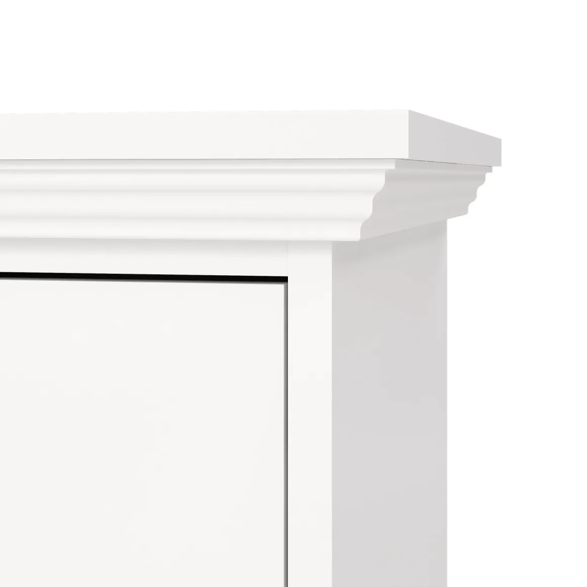 Comodino 1 cassetto bianco 47x43x63h cm - Pascal
