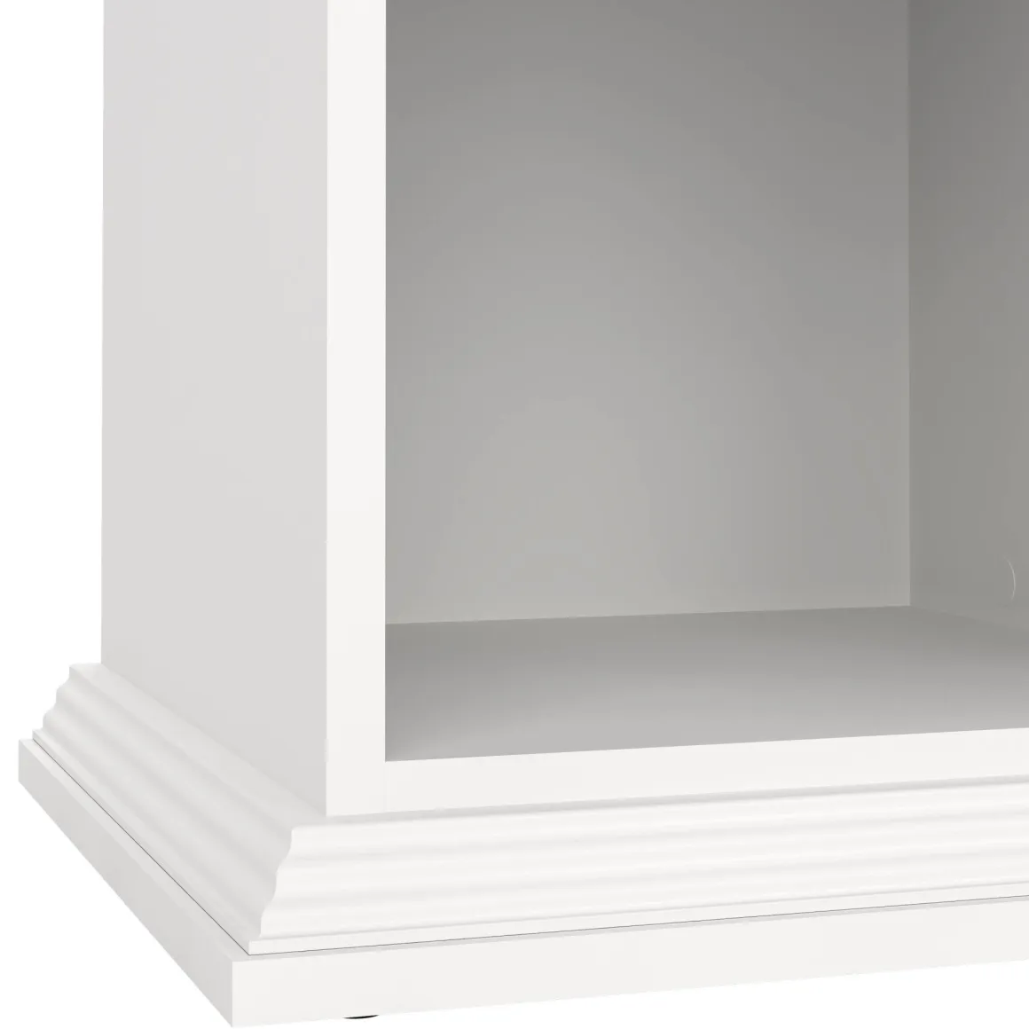 Comodino 1 cassetto bianco 47x43x63h cm - Pascal