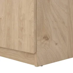 Comodini > Dmora Comodino 1 cassetto rovere 40x40x70h cm - Delfini Marrone Rovere