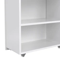 Comodino classico bianco lucido 164x26x79h cm - Delfino