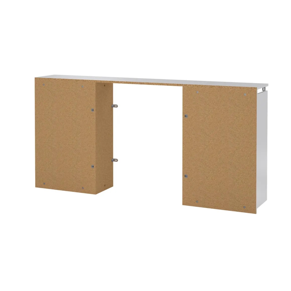 Comodino classico bianco lucido 164x26x79h cm - Delfino