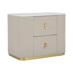 Comodino classico crema e oro 60x40x47h cm - Christov