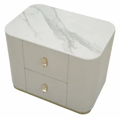 Comodino classico crema e oro 60x40x47h cm - Christov