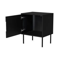 Comodini > Dmora Comodino classico 50x40x61h cm - Set di 2 comodini Ussana Nero