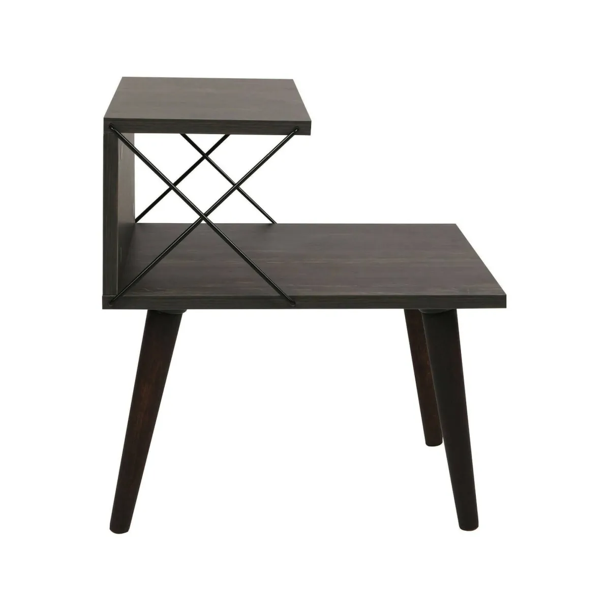 Comodini|Camera Da Letto > Dmora Comodino design 50x40x55h cm - Newton Grigio Cenere