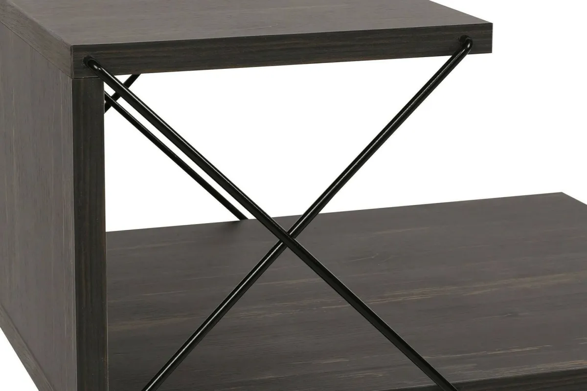 Comodini|Camera Da Letto > Dmora Comodino design 50x40x55h cm - Newton Grigio Cenere