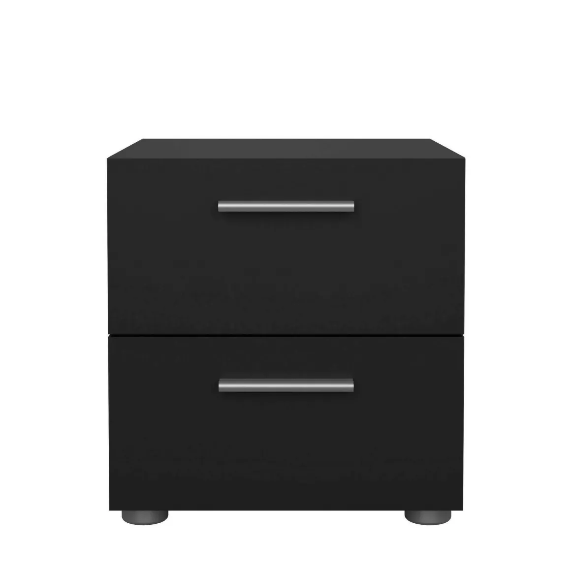Comodino design nero 40x40x42h cm - Fedora