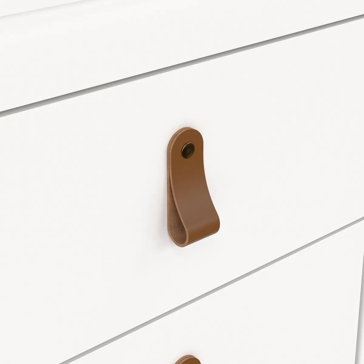 Comodini > Dmora Comodino in legno 43x38x54h cm - Fred Bianco