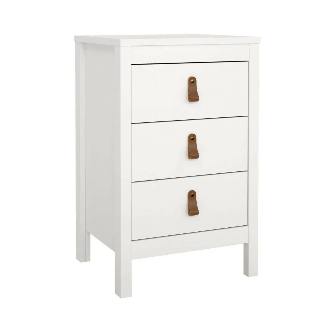 Comodino in legno bianco 43x38x70h cm - Lombardia