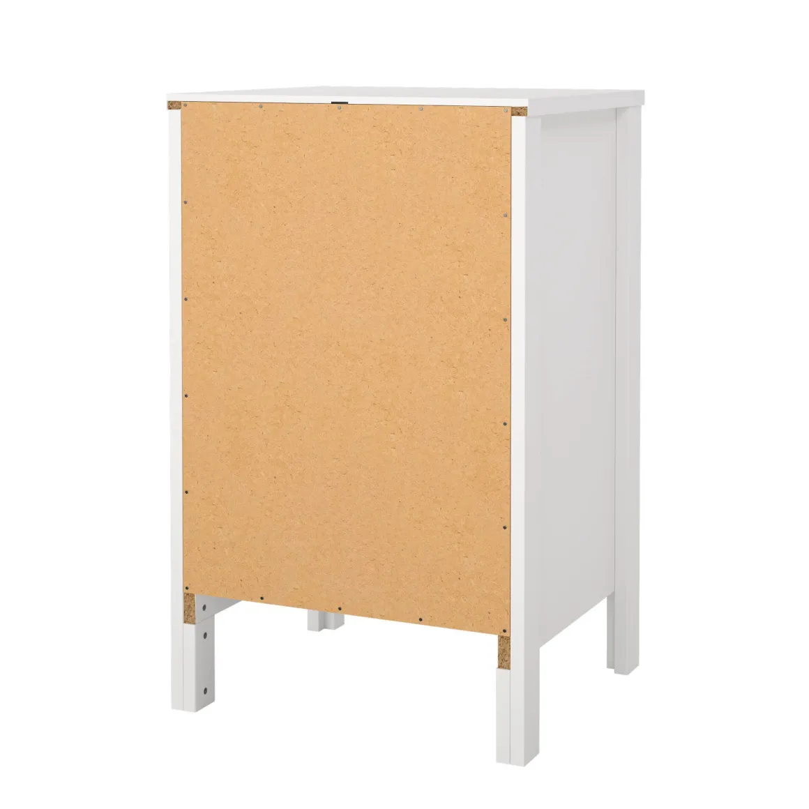 Comodino in legno bianco 43x38x70h cm - Lombardia