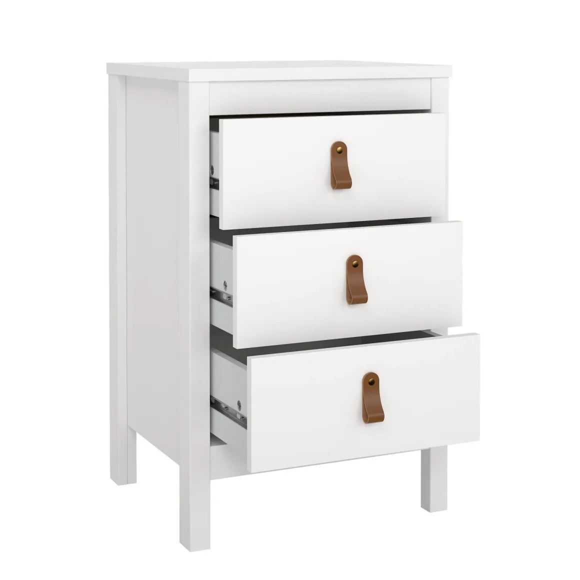 Comodino in legno bianco 43x38x70h cm - Lombardia