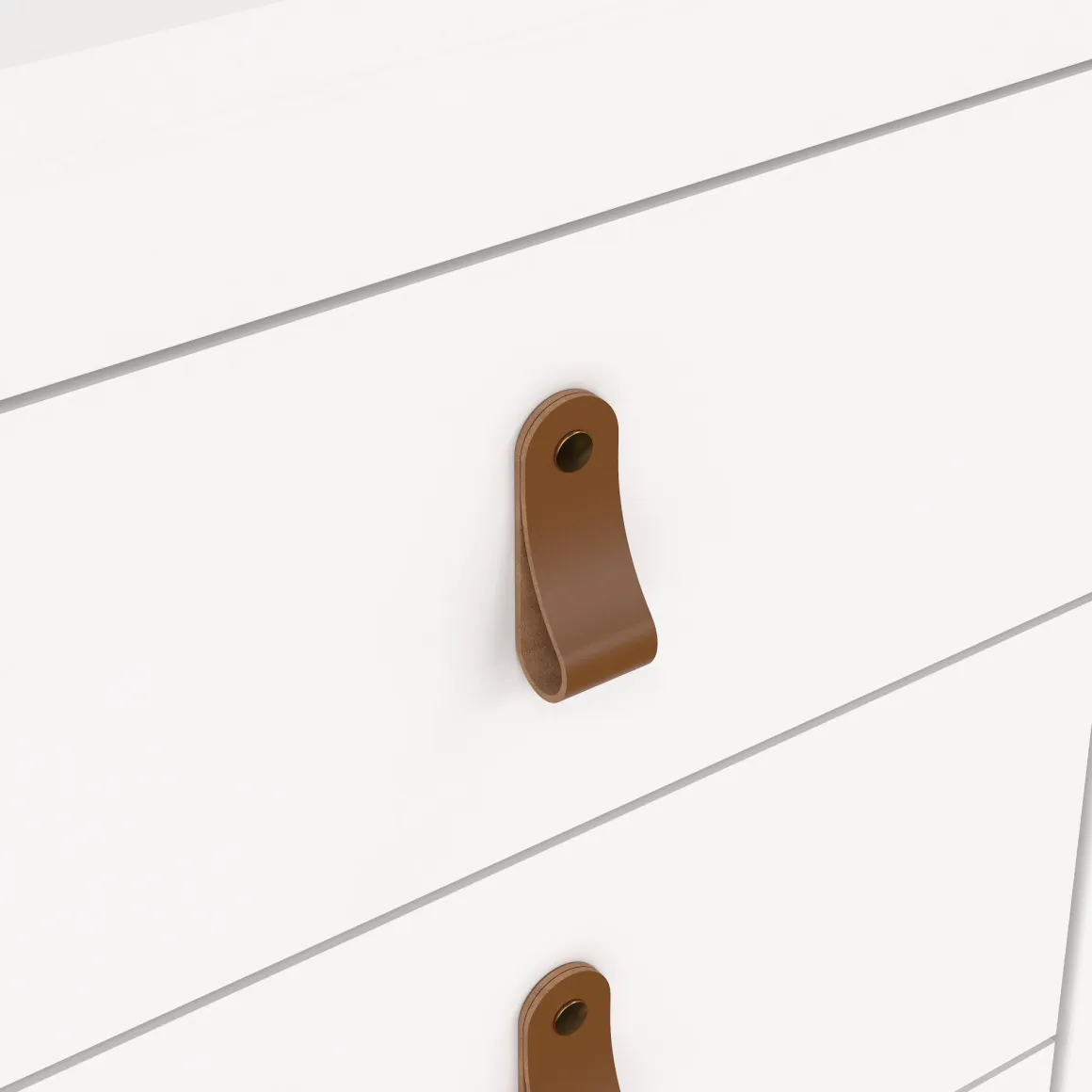 Comodino in legno bianco 43x38x70h cm - Lombardia