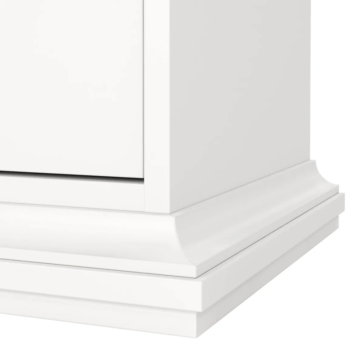 Comodini|Camera Da Letto > Dmora Comodino in legno 45x40x50h cm - Alonso Bianco
