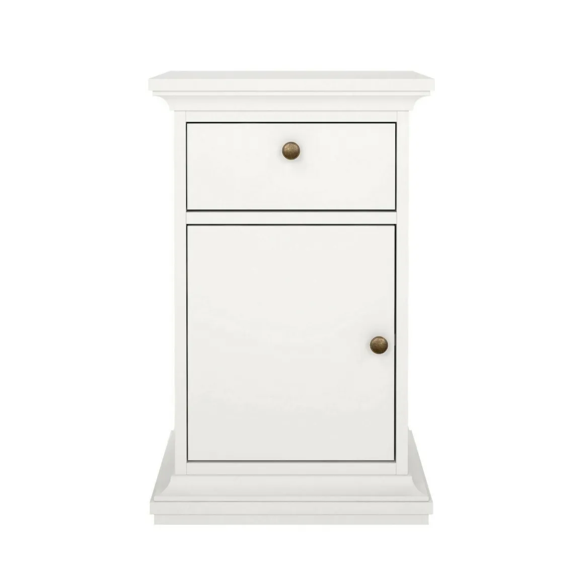 Comodino in legno bianco 43x40x69h cm - Mauricette