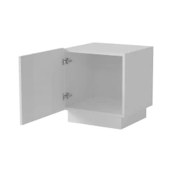 Comodini > Dmora Comodino in legno 50x34x58h cm - Arnad Bianco
