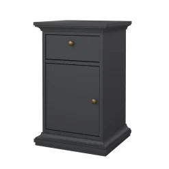 Comodini > Dmora Comodino in legno 50x39x72h cm - Antenati Grigio