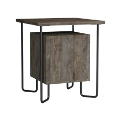Comodino in legno marrone 40x40x45h cm - Nargis