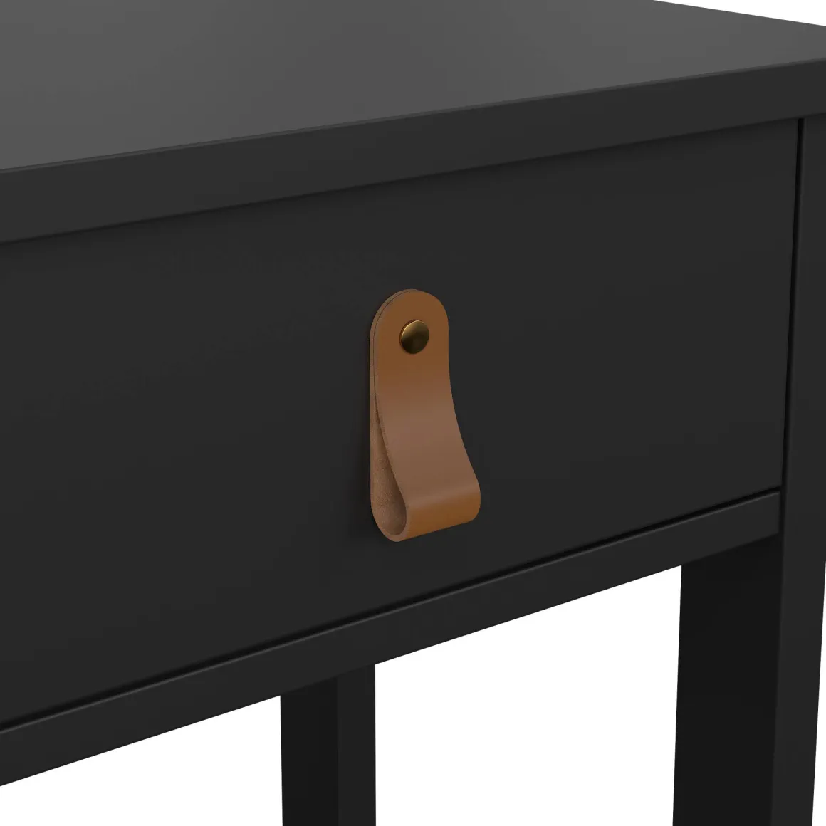 Comodino in legno nero 40x34x70h cm - Inday