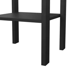 Comodino in legno nero 40x34x70h cm - Inday