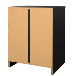 Comodini > Dmora Comodino in legno 37x30x48h cm - Kastri Nero