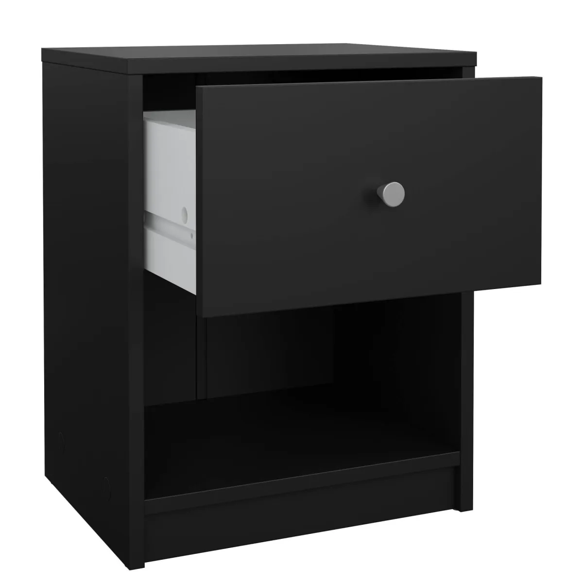Comodini > Dmora Comodino in legno 37x30x48h cm - Kastri Nero