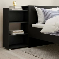 Comodino in legno nero 164x26x79h cm - Shary