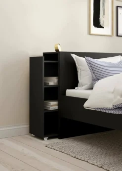 Comodino in legno nero 164x26x79h cm - Shary