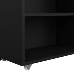 Comodino in legno nero 164x26x79h cm - Shary