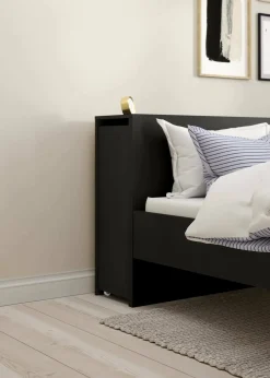 Comodino in legno nero 164x26x79h cm - Shary