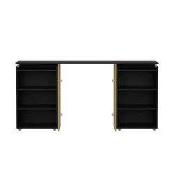 Comodino in legno nero 164x26x79h cm - Shary