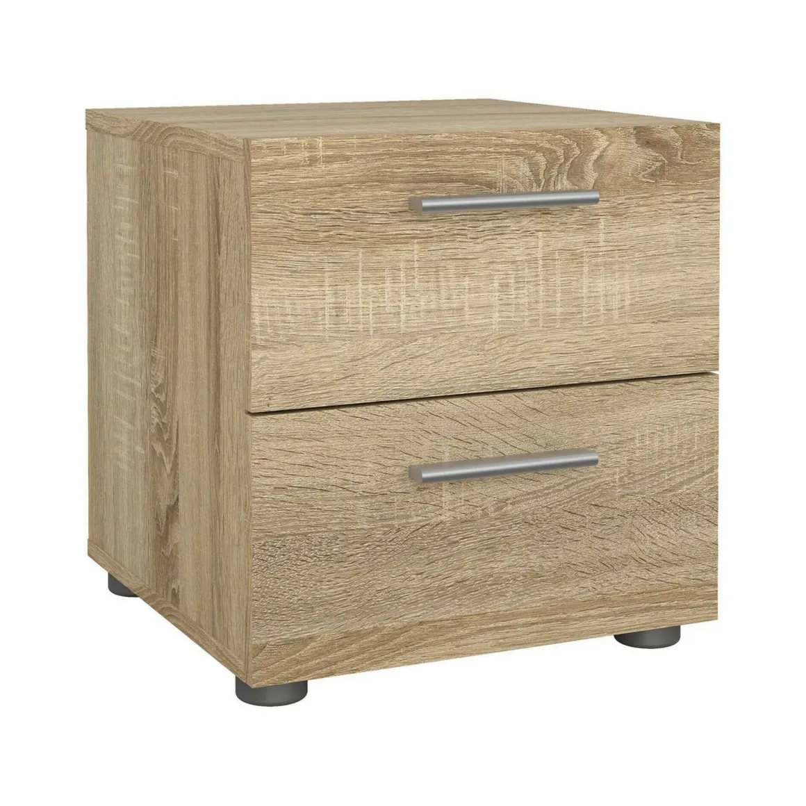 Comodini > Dmora Comodino in legno quercia 52x45x46h cm - Noul Marrone Quercia