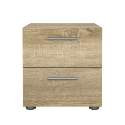 Comodini > Dmora Comodino in legno quercia 52x45x46h cm - Noul Marrone Quercia