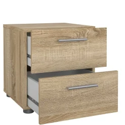 Comodino in legno quercia 40x40x42h cm - Apolla