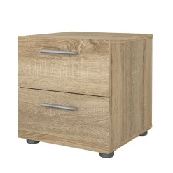Comodino in legno quercia 40x40x42h cm - Apolla