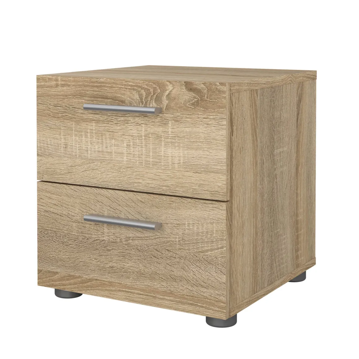 Comodino in legno quercia 40x40x42h cm - Apolla