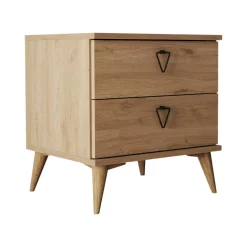 Comodino in legno quercia 52x45x55h cm - Pilar