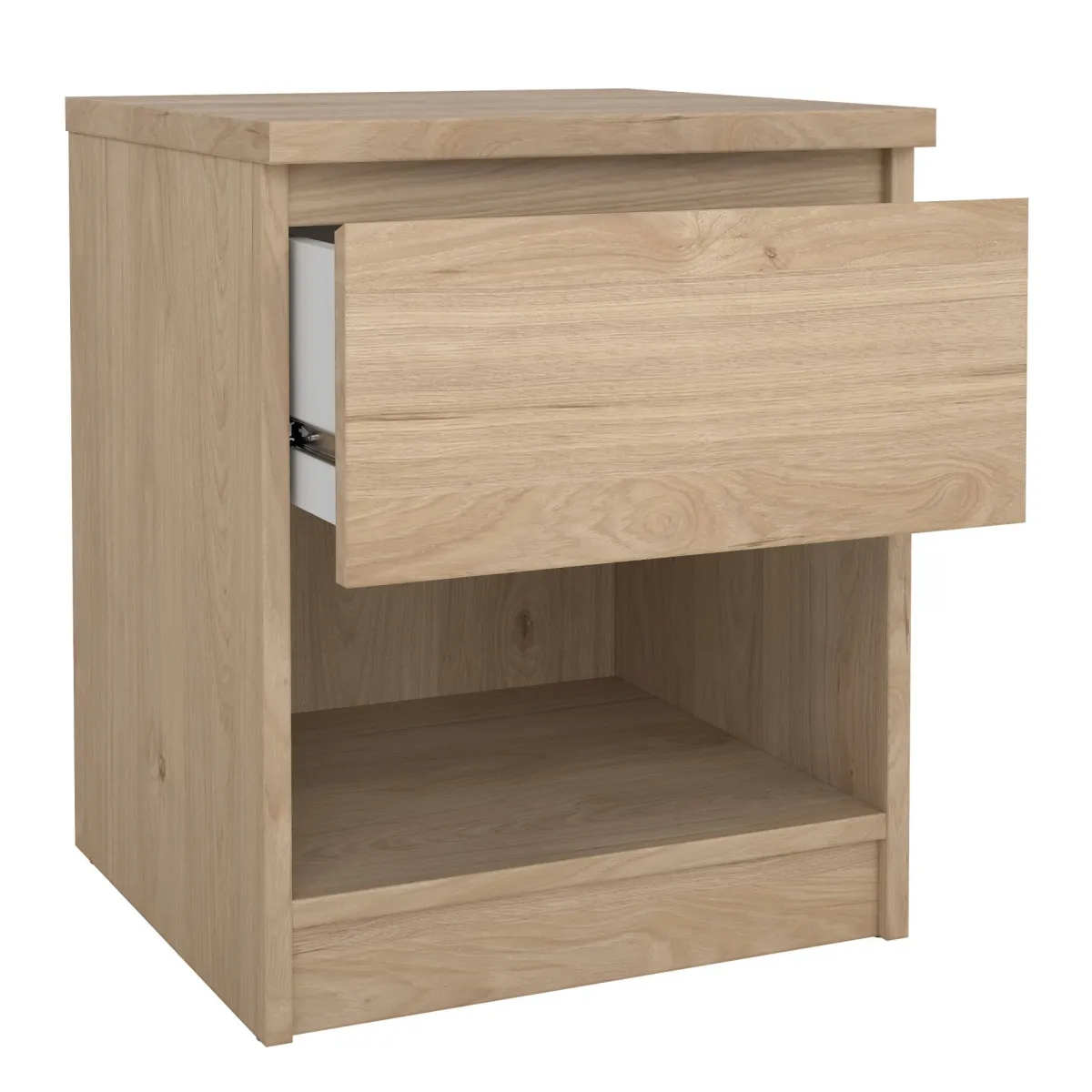 Comodini > Dmora Comodino in legno rovere 40x40x49h cm - Scolastica Marrone Rovere