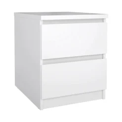 Comodino minimal bianco lucido 50x40x49h cm - Azar