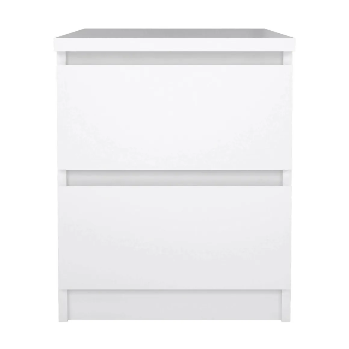 Comodino minimal bianco lucido 50x40x49h cm - Azar