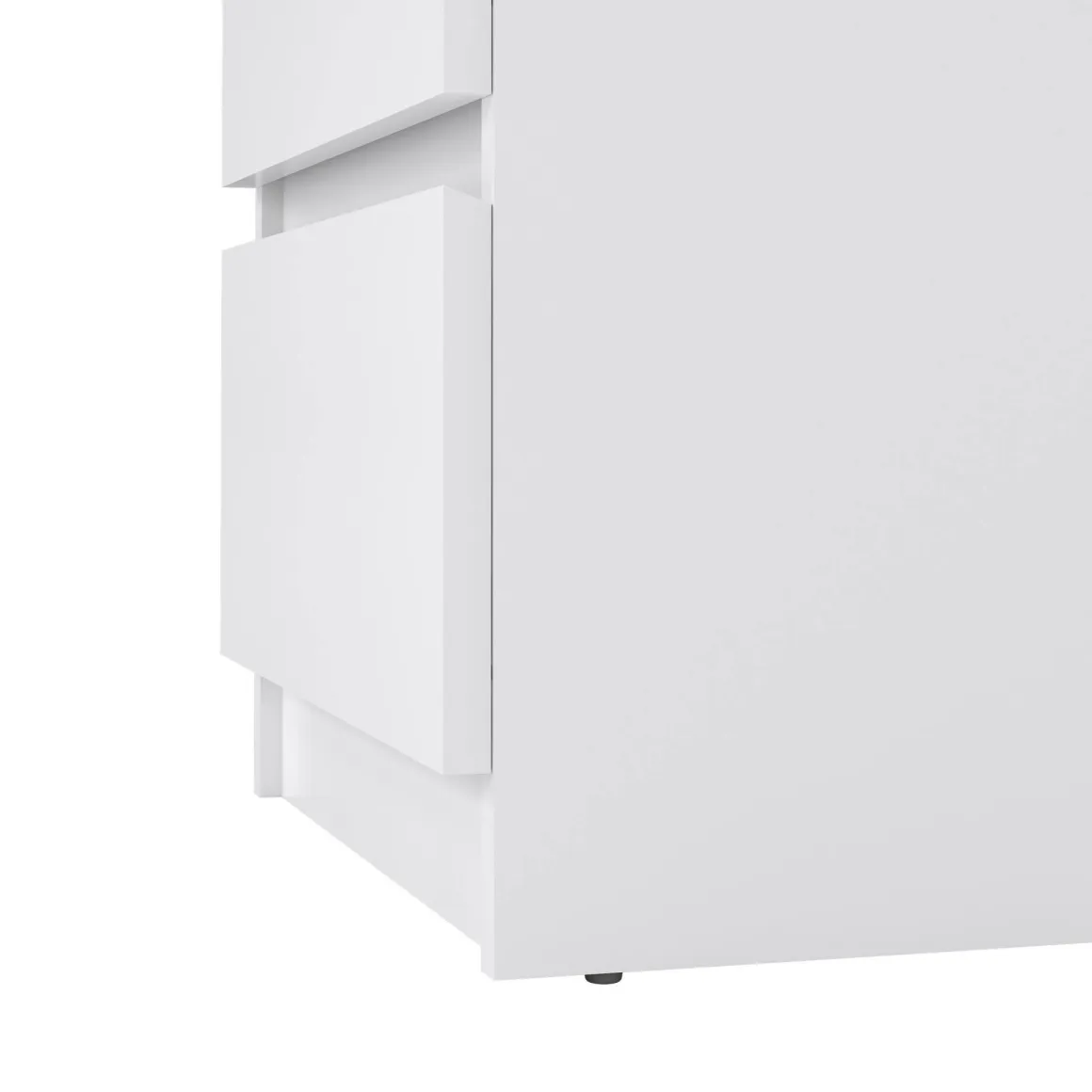 Comodino minimal bianco lucido 50x40x49h cm - Azar