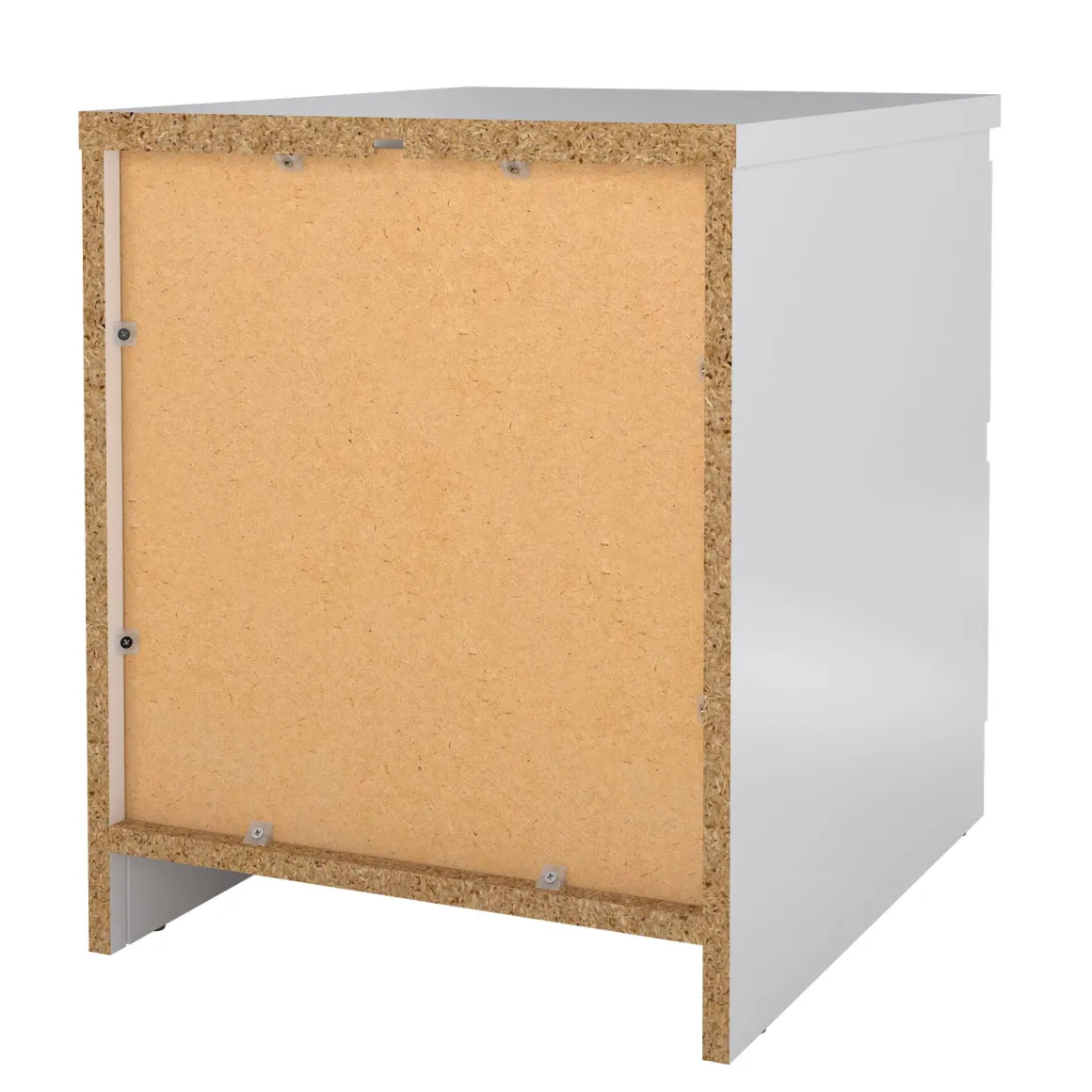 Comodino minimal bianco lucido 50x40x49h cm - Azar