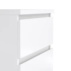 Comodino minimal bianco lucido 50x40x49h cm - Azar