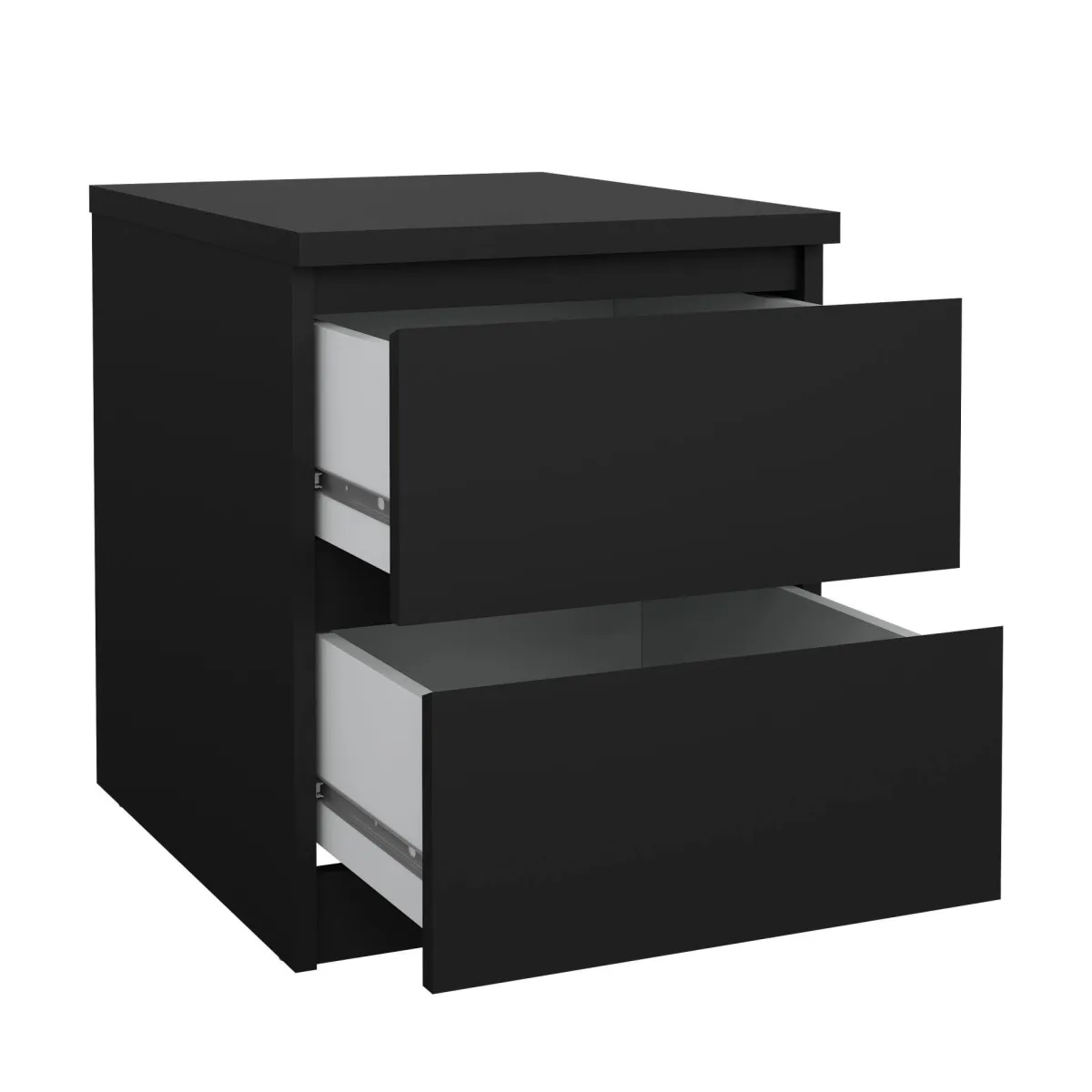 Comodini > Dmora Comodino minimal 50x40x49h cm - Daiki Nero