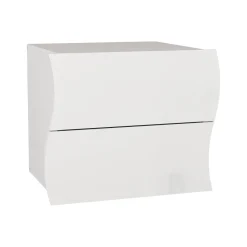 Comodini|Camera Da Letto > Dmora Comodino moderno 50x40x41h cm - Thanatos Bianco Lucido