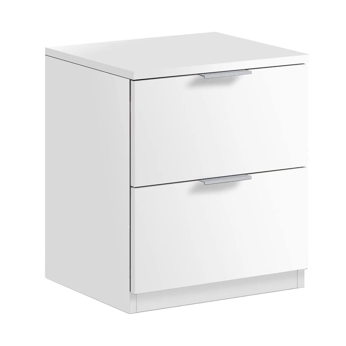 Comodino moderno bianco 38x33x45h cm - Artiglio