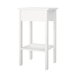 Comodino moderno bianco 40x34x70h cm - Inday