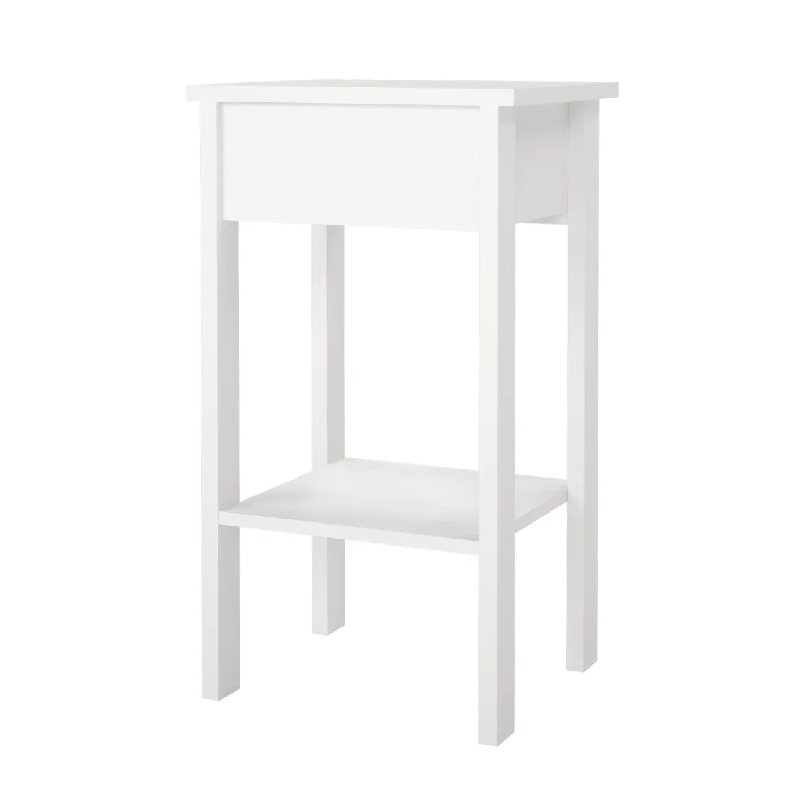 Comodino moderno bianco 40x34x70h cm - Inday