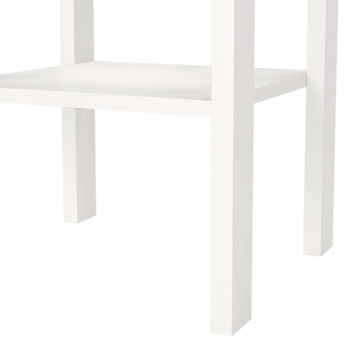 Comodino moderno bianco 40x34x70h cm - Inday